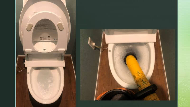 トイレの掃除シートが原因でつまった？ローポンプ作業をしました【西宮市でのトイレつまり修理】