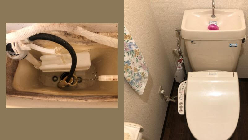 トイレタンクに水が溜まらなくなった？DT-810UZのサイフォン管が折れていたことが原因でした【宝塚市でのトイレ水漏れ修理】