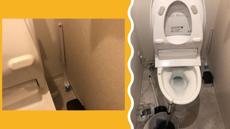 流せるトイレブラシで便器を掃除してからトイレの流れが悪くなったと修理依頼がありました【芦屋市でのトイレつまり修理】